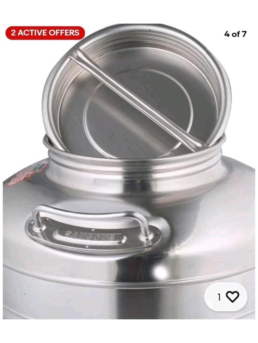 Stainless Steel Water Dispenser Container with Spigot 3.96 gallon jug 15 Liter - Picture 5 of 5